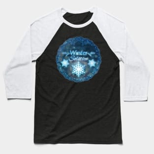 Welcome Winter Solstice Wreath Design Baseball T-Shirt